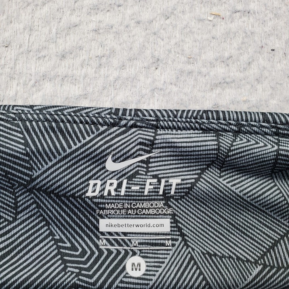 Nike Dri-FIT Capri Leggings Womens Medium Multi Geometric Running Yoga Athletic - Picture 7 of 10